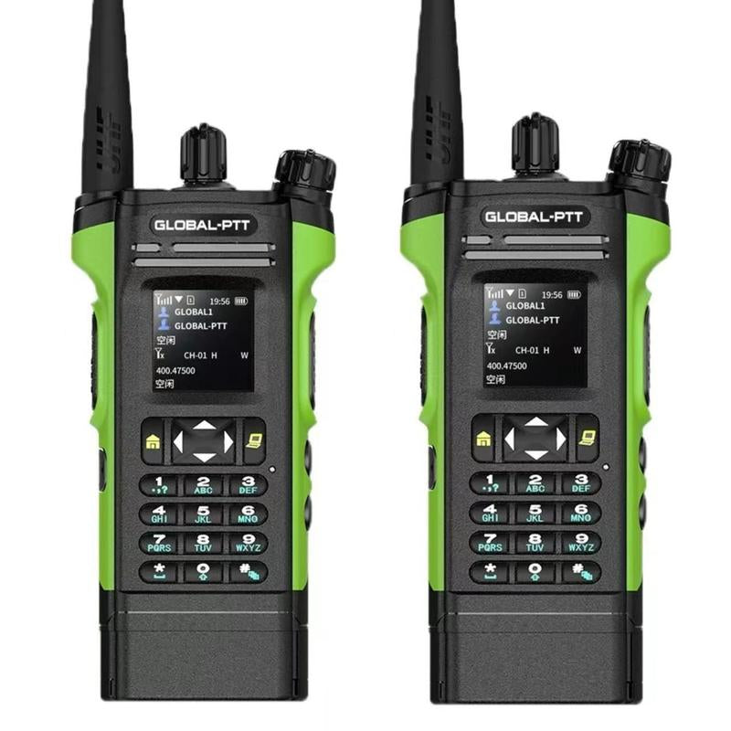 GLOBAL-PTT 5288 LTE 4G+UHF Analog Global-Ptt Walkie Talkie Phone Call Long Range Distance Adult Professional Police Two Way Radio Company Work with Yearly SIM