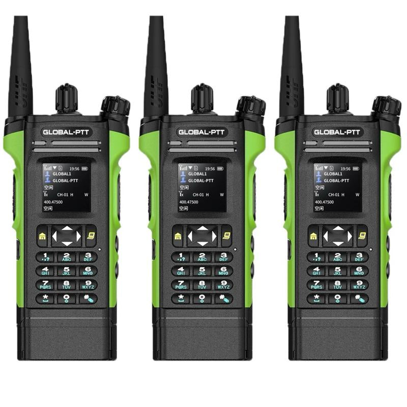 GLOBAL-PTT 5288 LTE 4G+UHF Analog Global-Ptt Walkie Talkie Phone Call Long Range Distance Adult Professional Police Two Way Radio Company Work with Yearly SIM