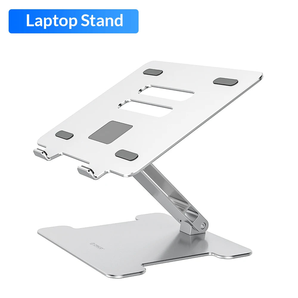 Foldable Laptop Stand 4 Port USB3.0 Aluminum Notebook Riser Desktop Laptop Cooling Stand for Macbook Dell