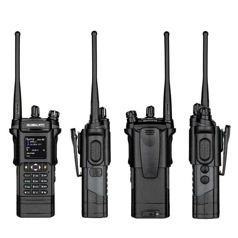 GLOBAL-PTT 5288 LTE 4G+UHF Analog Global-Ptt Walkie Talkie Phone Call Long Range Distance Adult Professional Police Two Way Radio Company Work with Yearly SIM