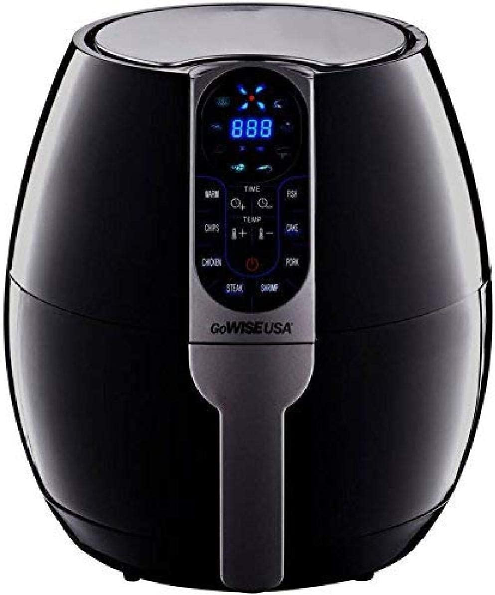 3.7-Quart Programmable Air Fryer with 8 Cook Presets, GW22638 - Black